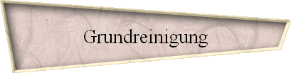 Grundreinigung